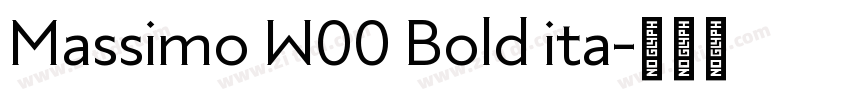 Massimo W00 Bold ita字体转换